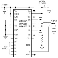 High-Speed, Adjustable, Synchronous Step-Down Controllers with Integrated Voltage Positioning