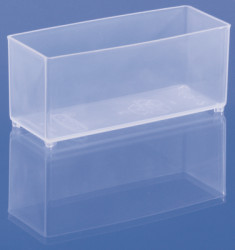 Compartment insert, without drawers, transparent, (W x D) 39 x 109 mm, EINSATZ 55 A9-2