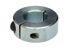 Pierścień osadczy, mocowanie: Śruba zaciskowa, śred. wału: 20mm, Stal