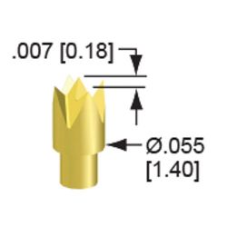 Igła testowa 100-PLP1605S-N, raster 2,54 mm (100 mil)