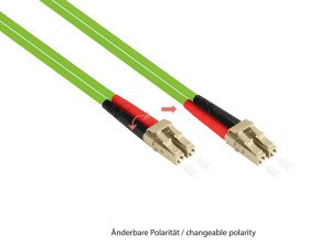 LW-801LC5 Duplex Jumper OM5 50/125µ LC/LC, LSZH, 1m, green