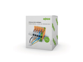 Zestaw złączek TOPJOBS do zasilania 3 fazowego 16mm2 kompletny z 2-przewodowymi złączkami listwowymi z dźwignią i przyciskami Pu