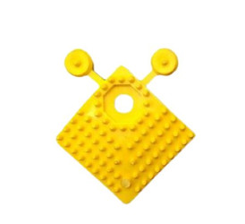 Mata przeciwzmęczeniowa, antypoślizgowa, kolor: Żółty, materiał: Guma Poszczególne