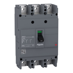 Wyłącznik kompaktowy MCCB, 3-biegunowy-biegunowy, 175A, 550V, 250V, Stałe, Schneider Electric, EZC630H