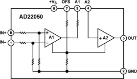 Single-Supply Sensor Interface Amplifier
