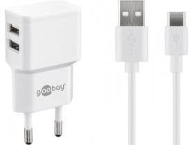 Zestaw do ładowania z dwoma USB-C™ 2,4 A 1m