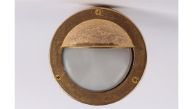 Oprawa Mosiężna Oczko 67S, G9, 60W, Klosz Matowy-Szkło, Ip64, Przysłona A67s