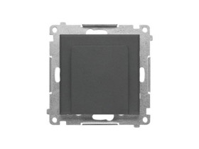 SIMON 55 Wyłącznik hotelowy elektroniczny z podświetleniem LED przekaźnik 16 A 230 V z opóźnieniem 10 20 30 s. grafitowy mat TEW