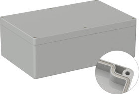 PC enclosure, (L x W x H) 250 x 160 x 90 mm, light gray (RAL 7035), IP66, 5U240000