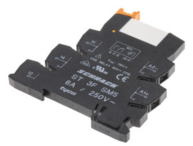 Przekaźnik z interfejsem 115V ac TE Connectivity SPDT Szyna DIN bieguny 1 Śruba