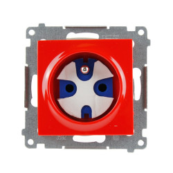 Gniazdo pojedyncze z/u data z kluczem czerwone DGD1.01/22 Kontakt Simon54