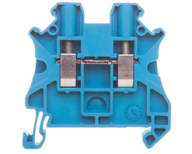 Złączka szynowa 2-przewodowa 4mm2 niebieska NSYTRV42BL