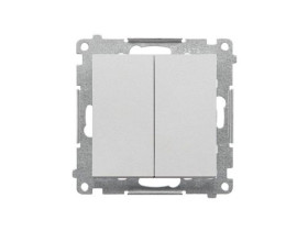 SIMON 55 Wyłącznik zwierny przycisk poczwórny szybkozłącza aluminium mat TP4.01/143 KONTAKT SIMON