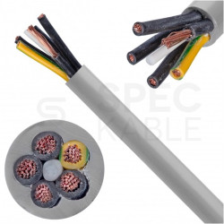 Kabel sterowniczy JZ-500 5x1mm2 szary 300/500V numerowany olejoodporny linka Helukabel