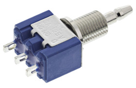 Przycisk miniaturowy Chwilowy SPDT średnica wycięcia 5.9mm, montaż panelowy TE Connectivity