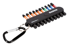 Zestaw końcówek do wkrętaka Phillips, Pozidriv, Torx l. elementów: 10 Zestaw końcówek skrętnych Bahco