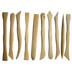 Major Brushes Boxwood Clay Tools 16cm 10 Pack