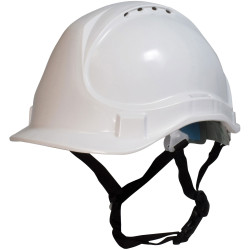 Scan YS-4C Short Peak Safety Helmet White