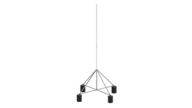 Maszt Na Czworonogu Do Zwodów Poziomych Wysokich 5M Aluminium/Ocynk Ogniowy...