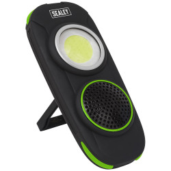 Sealey LED50WS Rechargeable Torch with Wireless Speaker 10W COB LED