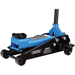 Draper 09179 Trolley Jack, 3 Tonne- Lifting Range 78-510mm - 09179