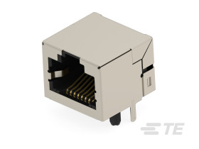 Złącze Ethernet Żeński Złącze RJ45 Przewlekany Cat5e TE Connectivity, 90° 8-żyłowe