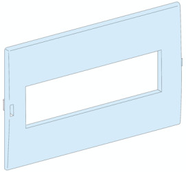 Aperture, rectangular, (W x H x D) 150 x 250 x 25 mm, for Kaedra enclosure, 10200