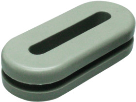 Grommet, cable Ø 29 to 32 mm, PVC, gray, 633-06078