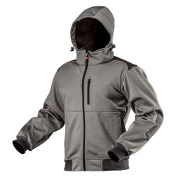 Kurtka robocza softshell z kapturem odpinanym, rozmiar XXL 81-551-XXL