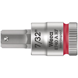 Wera 05003387001 8740 A HF Zyklop In-Hex 1/4&quot; Bit-Socket 7/32&quot; x 28mm