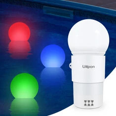 Słoneczny pływak do basenu z lampą,dyspenser chloru,RGB LED,zmieniający kolor,zasilany energią słoneczną,odporny na UV,o dużej p