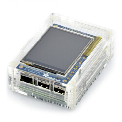 Obudowa do Raspberry Pi B+ i ekranu PiTFT - przezroczysta