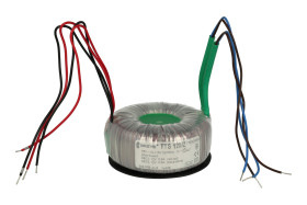 Transformator; toroidalny; TTS 120/Z 115-115/ 12-12V; 120VA; 2x115V; 12V; 5A; 12V; 5A; przewody; Breve