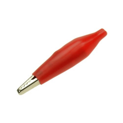 Krokodylek w izolacji - duży; czerwony; długość 45mm