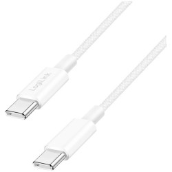 LogiLink CU0340 USB 2.0 Cable USB-C plug White 0.5 m