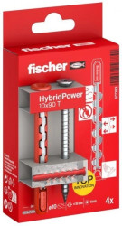 Kołki rozporowe uniwersalne HybridPower 10x90mm 2-składnikowe z wkrętem TX40 7,0x87mm FISCHER 4szt