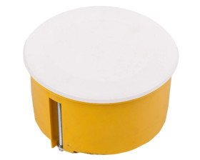 Puszka podtynkowa 70mm regips żółta z pokrywą PO-70F 0204-0N /40szt/