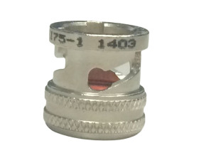 Open cap for triaxial connector