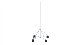 Maszt Na Czworonogu Do Zwodów Poziomych Wysokich 3M Aluminium 65.3 Al Za 4P...