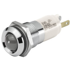 Lampka kontrolna do montażu panelowego 24, biała 14 LED Wtyczka EAO