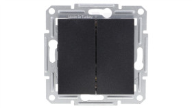 Asfora Łącznik Podwójny Schodowy Bez Ramki Antracyt Eph0600171