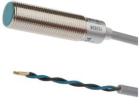 MR124104 Czujnik magnetyczny, kontaktronowy, M12, 150V AC/DC, kontaktron NO, kabel 2-biegunowy 2.5m