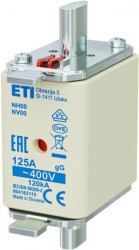 Wkładka bezpiecznikowa NH00 125A gG 400V 004182115 /3szt./