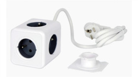 Aura Line Cube Przedłużacz Rozgałęźnik 5 Gniazd Przewód 1,5M 16A/3680W