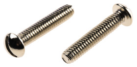 Śruba maszynowa łeb z łbem okrągłym Mosiądz