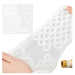 Zestaw Silikonowych Uszczelek Kranu 79szt Transparentne