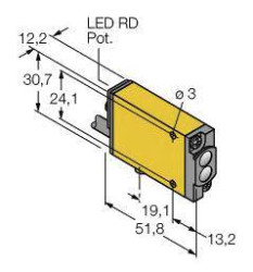 Czujnik dyfuzyjny Turck MIAD9W 3037718 przełączanie światła 1 szt.