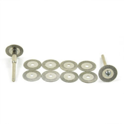 22 mm Metal Cutting Disc - for Glass, Stone - Diamond Blade - Mini Grinder - 10 pcs