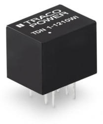 DC converter, 9-36 VDC, 1.1 W, 1 output, 24 VDC, 80 % efficiency, TDN 1-2415WI