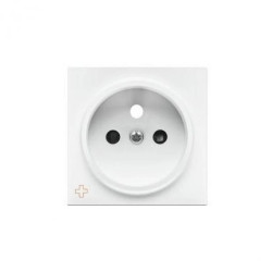 Simon 55 Pokrywa gniazda wtyczkowego pojedynczego do: SGZ1CM, SGZ1M Antybakteryjny Biały mat TGZ1ZP/AB111
